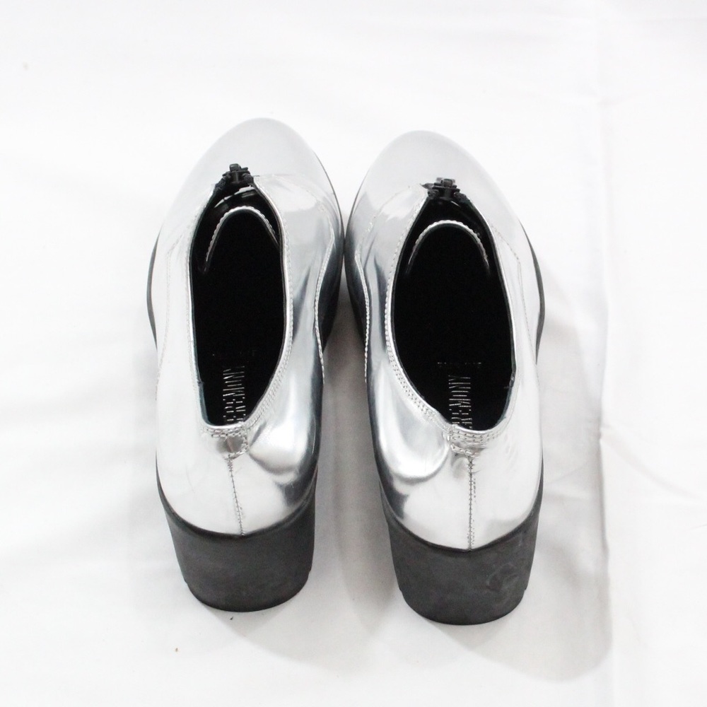 Opening Ceremony Silver Platform Zip Up Shoes - Picture 4 of 5